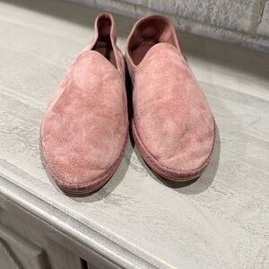 Vince loafers nude tanish pink suede nubuck sz 9